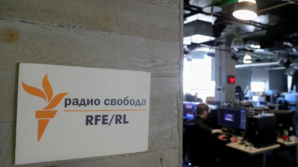 A view of the newsroom of Radio Free Europe/Radio Liberty (RFE/RL) in Moscow, Russia April 6, 2021. Picture taken April 6, 2021.