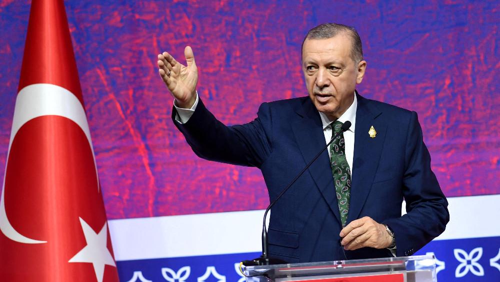 DOCUMENT DATE:  16 November, 2022  President of Turkey Recep Tayyip Erdogan delivers his messages to the journalists in G20 Summit's news conference in Media Center, BICC, Nusa Dua, Badung Regency, Bali, Indonesia, November 16, 2022. ADITYA PRADANA PUTRA/G20 Media Center/Handout via REUTERS