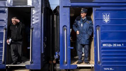 A Ukrainian train
