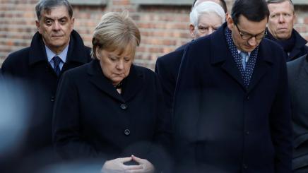 German Chancellor Angela Merkel and Polish Prime Minister Tadeuz Mateusz Morawiecki